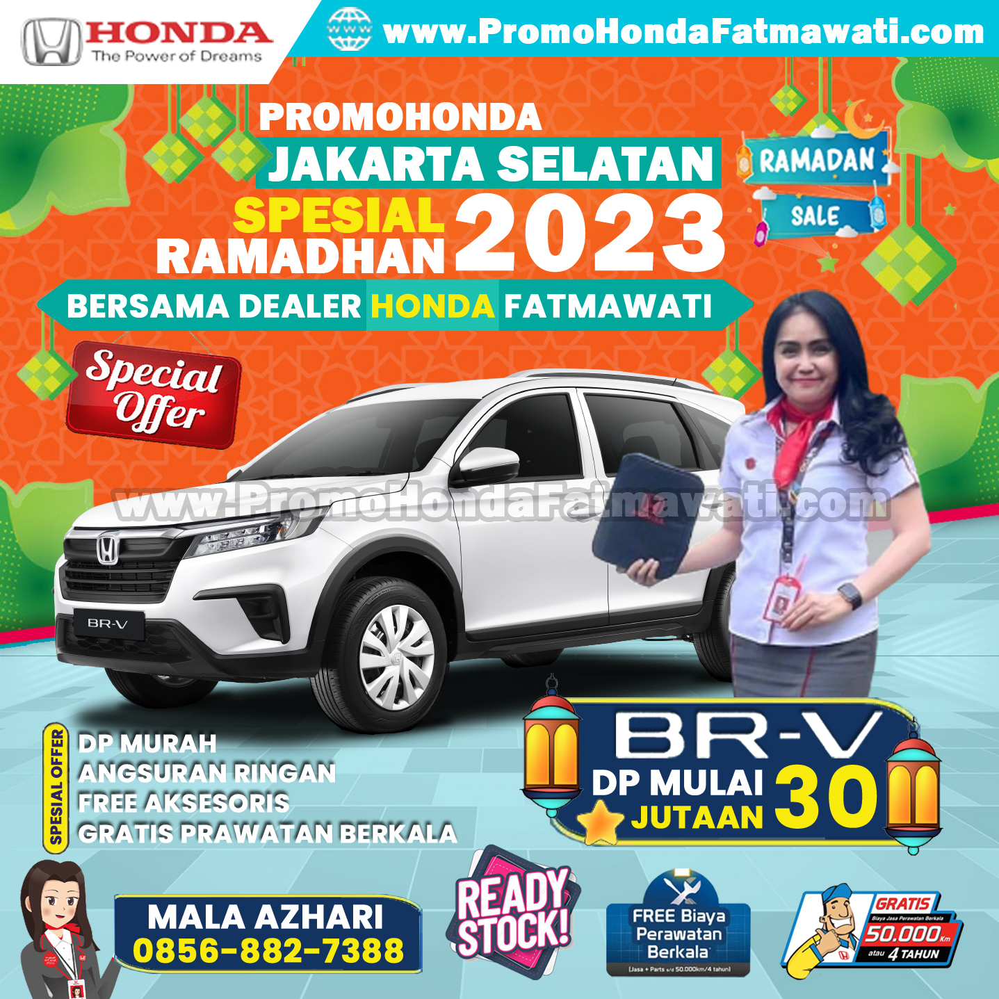 Promo Honda BR-V DP 30 Jutaan jakarta Selatan, Spesial Ramadhan 2023
